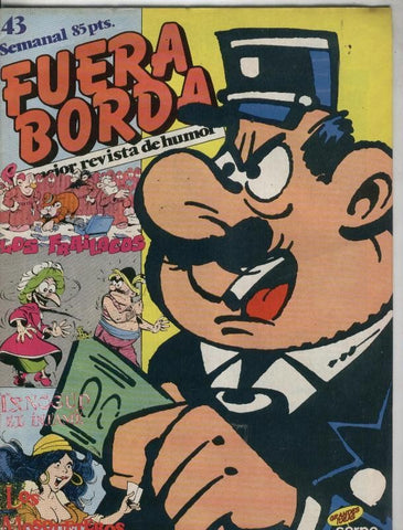 Fuera Borda numero 43 poster central La Rana (numerado 1 en trasera)