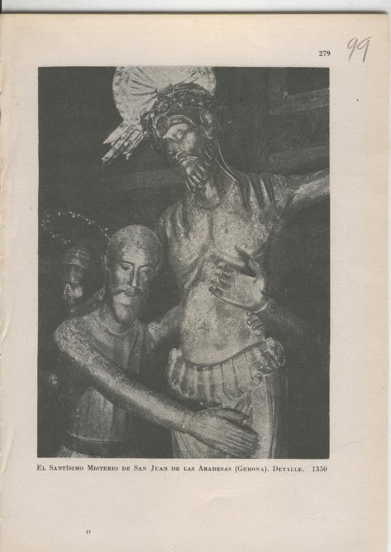 Arte Hispanico lamina numerada 099: El Santisimo Misterio de San Juan de las Abadesas, Gerona