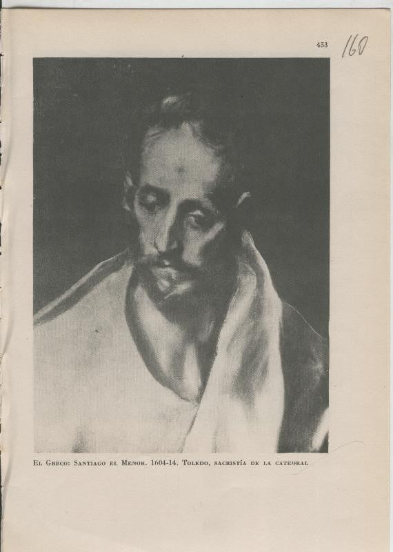 Arte Hispanico lamina numerada 160: El Greco: Santiago el Menor