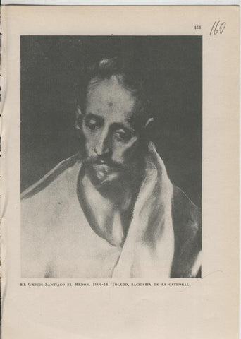 Arte Hispanico lamina numerada 160: El Greco: Santiago el Menor