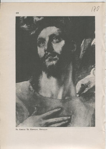 Arte Hispanico lamina numerada 170: El Greco: El espolio