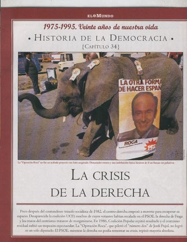 Historia de la Democracia 1975-1995: fasciculo numero 34: La crisis de la derecha