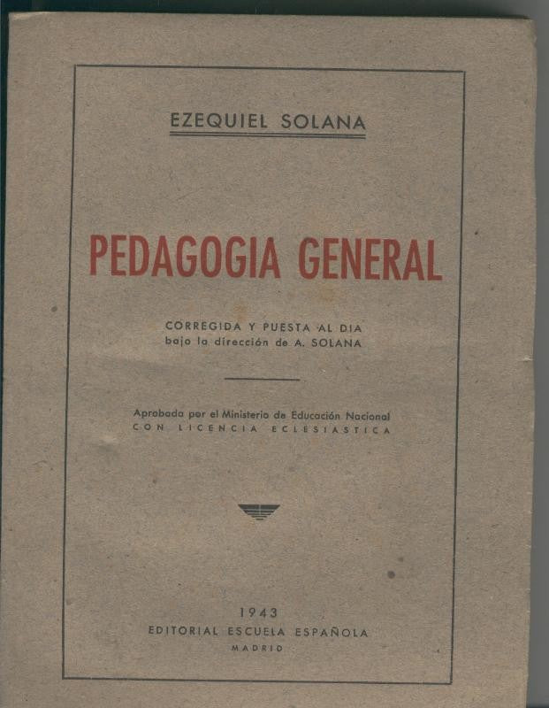 Pedagogia general