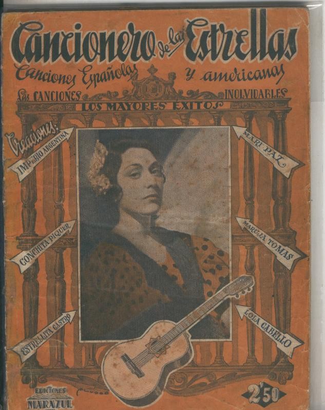 Cancionero de las Estrellas (ejemplar aviejado)