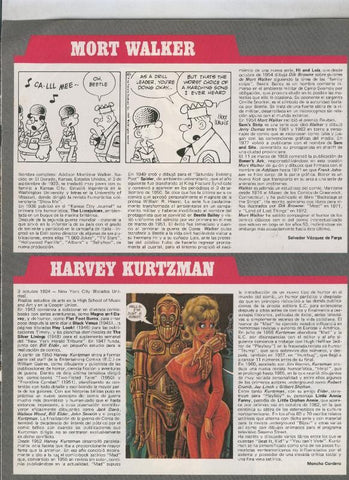 Historia de los Comics: Ficha de Mort Walker y Harvey Kurtzman