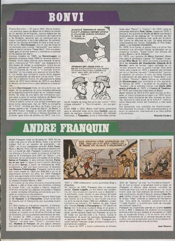 Historia de los Comics: Ficha de Bonvi y Andre Franquin