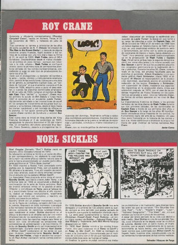 Historia de los Comics: Ficha de Roy Crane y Noel Sickles