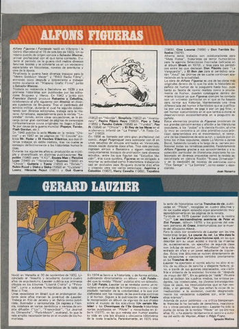 Historia de los Comics: Ficha de Alfons Figueras y Gerard Lauzier