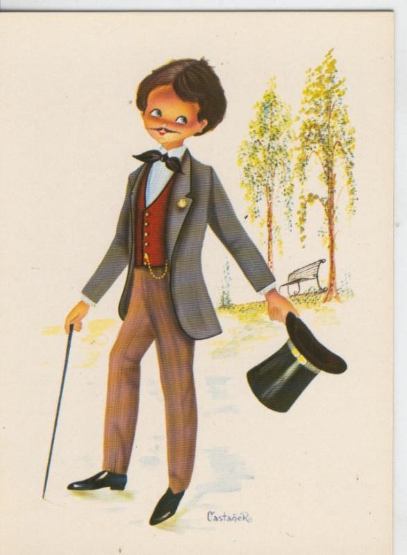 Postal 006873: Dibujo infantil, ilustracion de Castañer