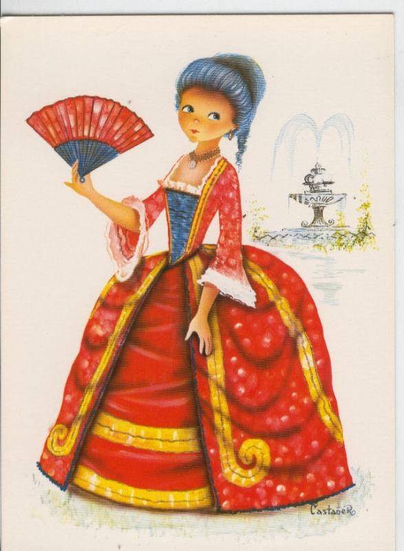 Postal 006872: Dibujo infantil, ilustracion de Castañer