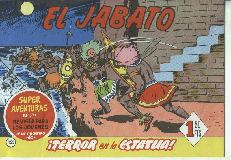 El Jabato facsimil numero 163: Terror en la estatua