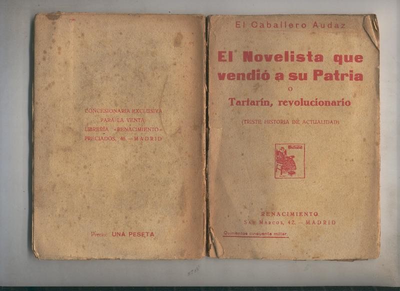 El novelista que vendio a su patria o Tartarin, revolucionario