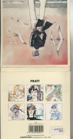Hugo Pratt: estuche para las tarjeta doble con sobre  