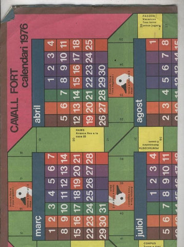 Cavall Fort juego de la oca, calendari 1976