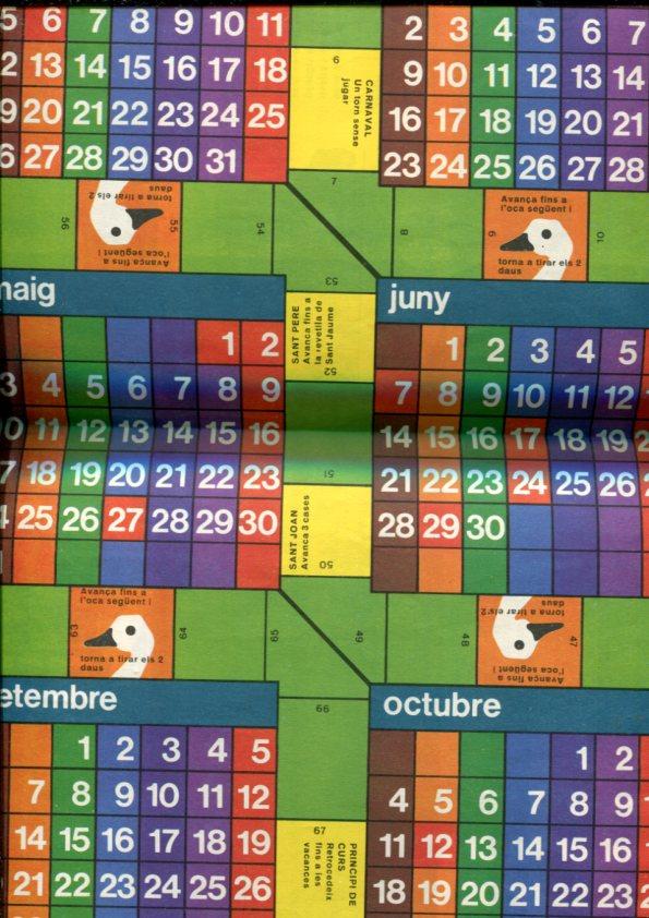 Cavall Fort juego de la oca, calendari 1976
