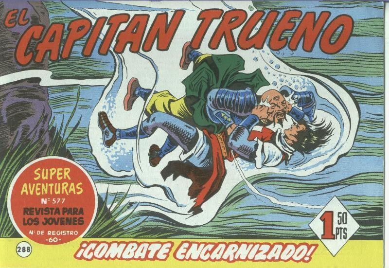 El Capitan trueno facsimil numero 288: Combate encarnizado