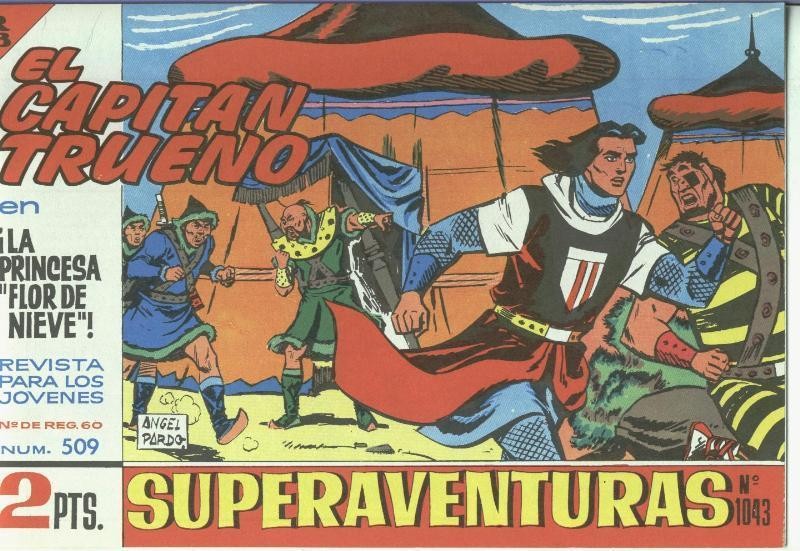 El Capitan trueno facsimil numero 509: La princesa Flor de Nieve