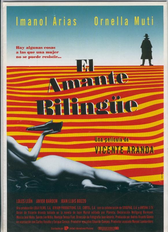 Caratula pelicula: El amante bilingue