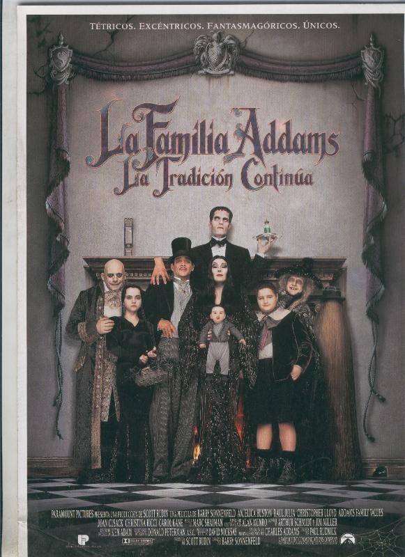 Caratula pelicula: La familia Addams