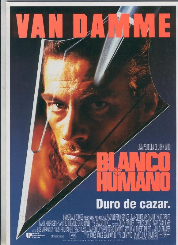 Caratula pelicula: Blanco humano