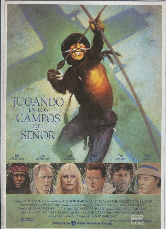 Caratula pelicula: Jugando en los campos del señor