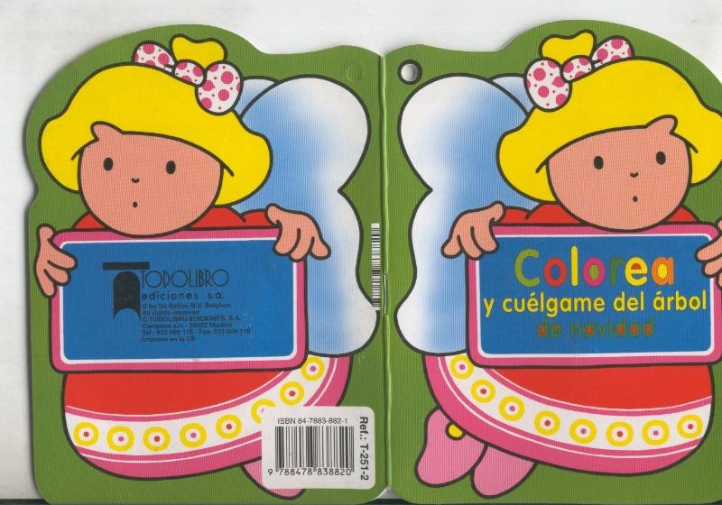 Colorea y cuelgame del arbol de navidad