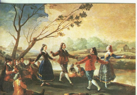 Postal 000769: Escuela Española: Goya: El baile de San Antonio de la Florida