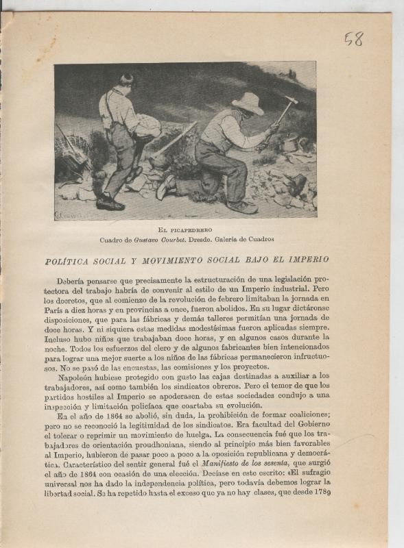 Liberalismo y Nacionalismo 1848-1890: Lamina numerada 58