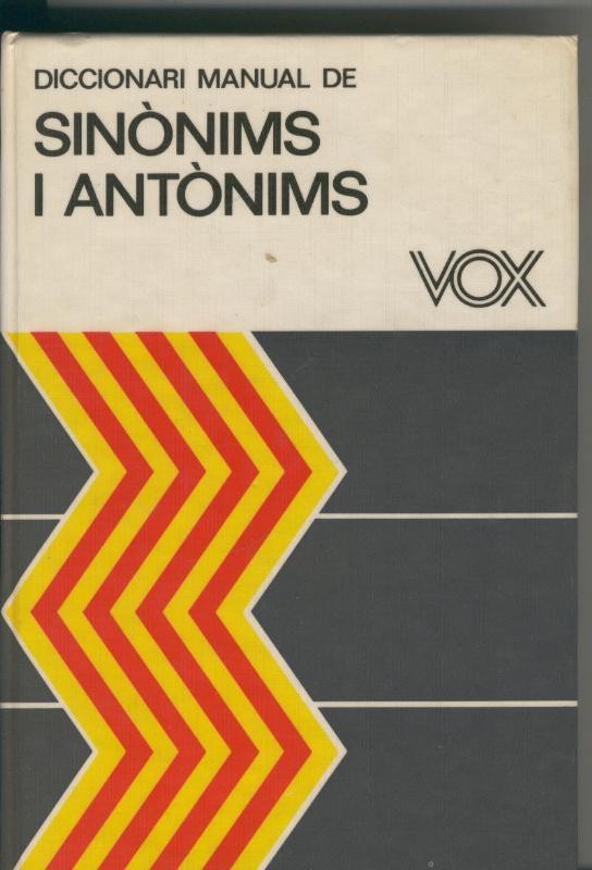 Diccionari manual de Sinonims i antonims Vox