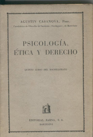 Psicologia, etica y derecho