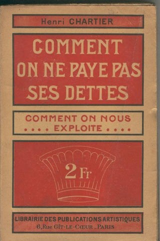 Comment on ne paye pas ses dettes