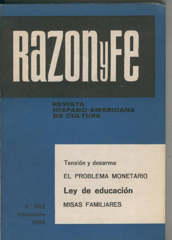 Razon y fe noviembre 1969
