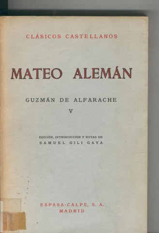 Guzman de Alfarache Tomo V