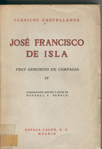 Fray Gerundio de Campazas Tomo IV