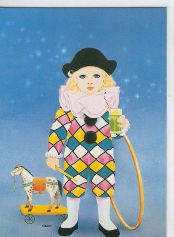 Postal 006883: Dibujo Pierrot, ilustracion de Gibert