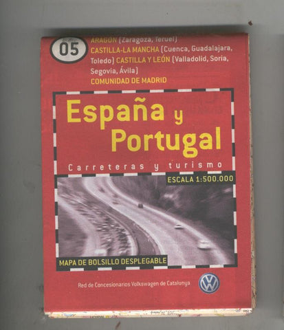 Mapa de bolsillo desplegable España y Portugal numero 05