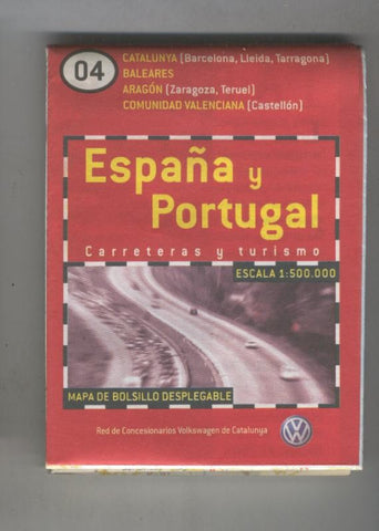 Mapa de bolsillo desplegable España y Portugal numero 04
