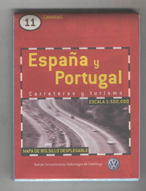 Mapa de bolsillo desplegable España y Portugal numero 11