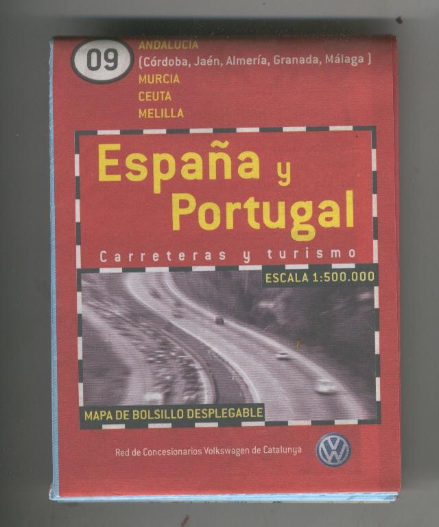 Mapa de bolsillo desplegable España y Portugal numero 09