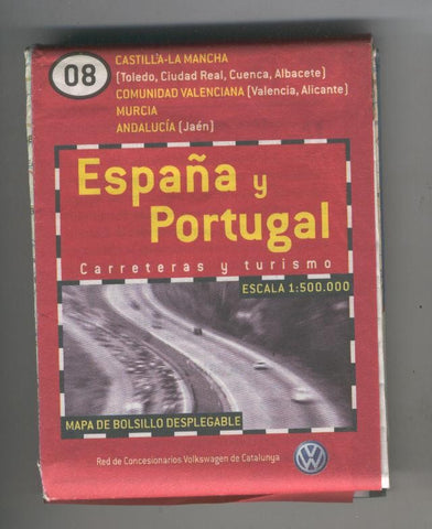Mapa de bolsillo desplegable España y Portugal numero 08