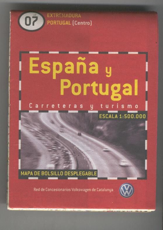 Mapa de bolsillo desplegable España y Portugal numero 07