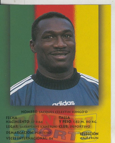 Ficha Postal Panini Sport: Songo´o