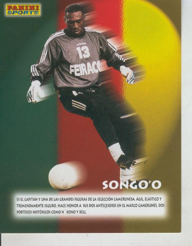 Ficha Postal Panini Sport:  Songo´o
