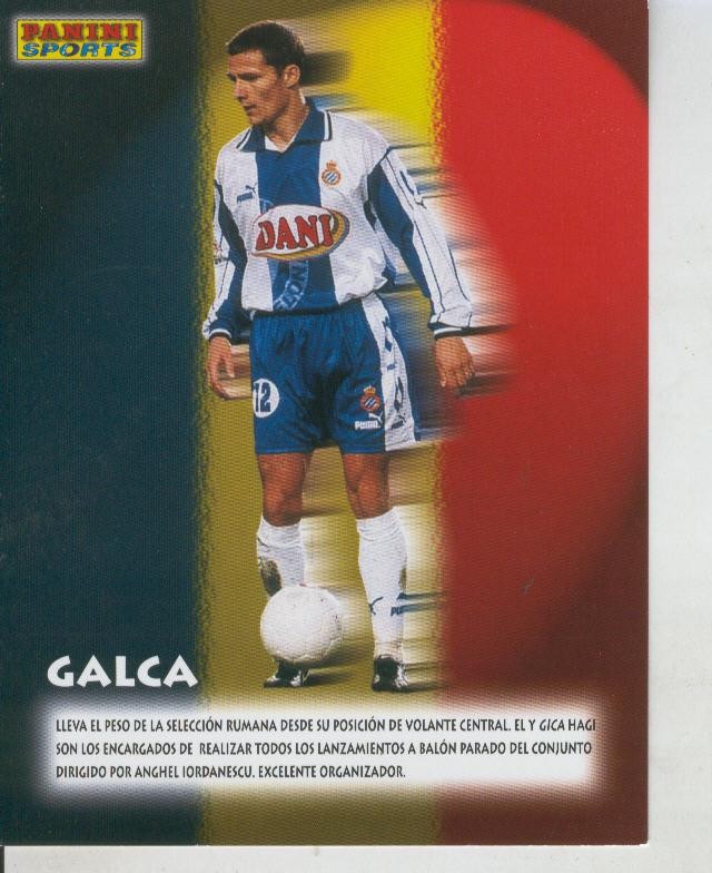 Ficha Postal Panini Sport:  Galca