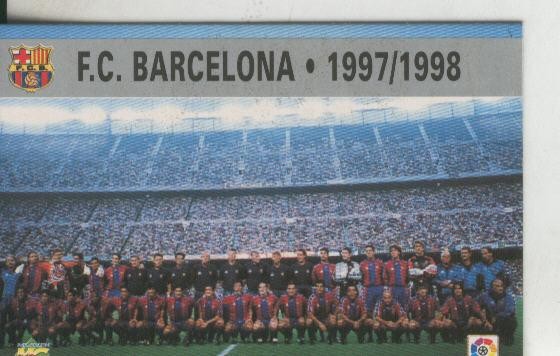 Cromo Liga 97/98: F.C.Barcelona numero 23: Equipo