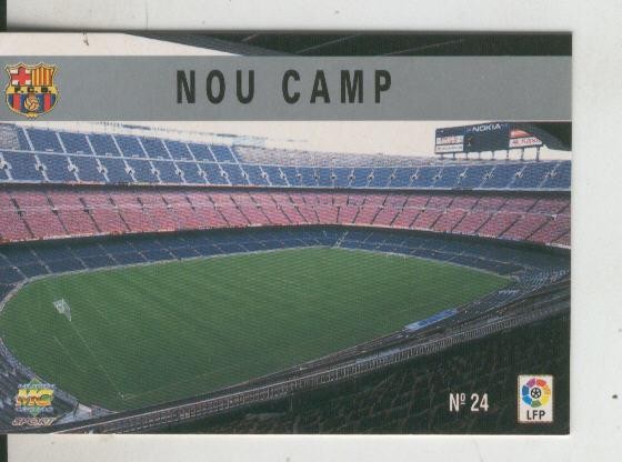 Cromo Liga 97/98: F.C.Barcelona numero 24: Nou Camp
