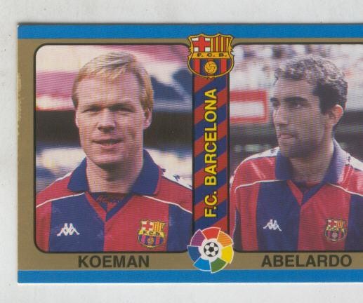 Cromo Liga 95: F.C.Barcelona numero 03: Koeman y Abelardo