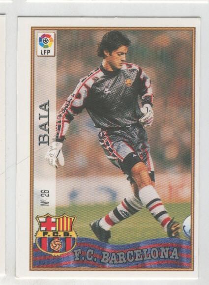 Cromo Liga 97/98: F.C.Barcelona numero 26: Baia