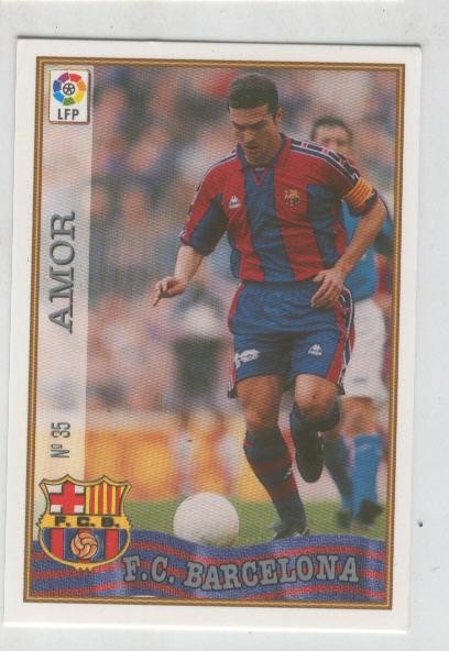 Cromo Liga 97/98: F.C.Barcelona numero 35: Amor