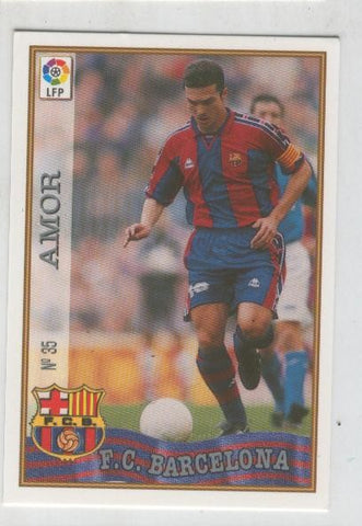 Cromo Liga 97/98: F.C.Barcelona numero 35: Amor